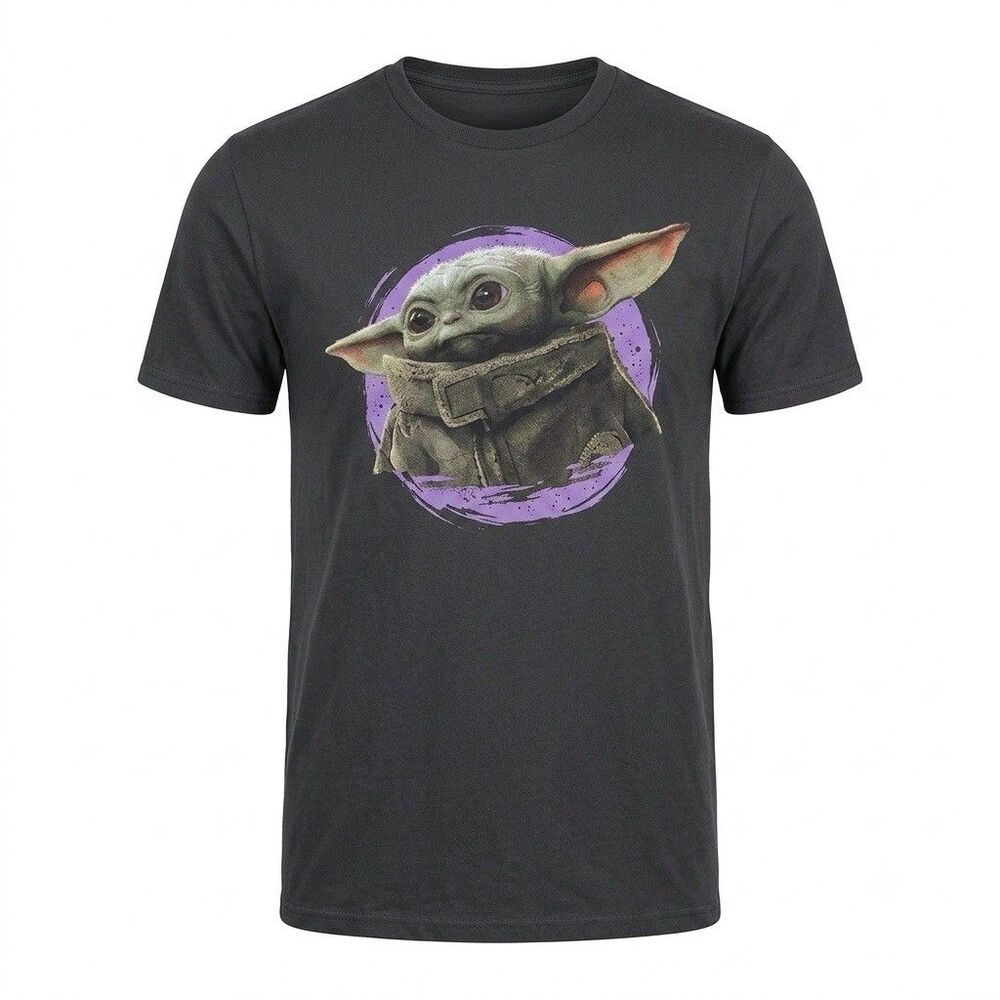 Star Wars "The Child" Grogu Graphic Black T-Shirt Fifth Sun Men's Size Large